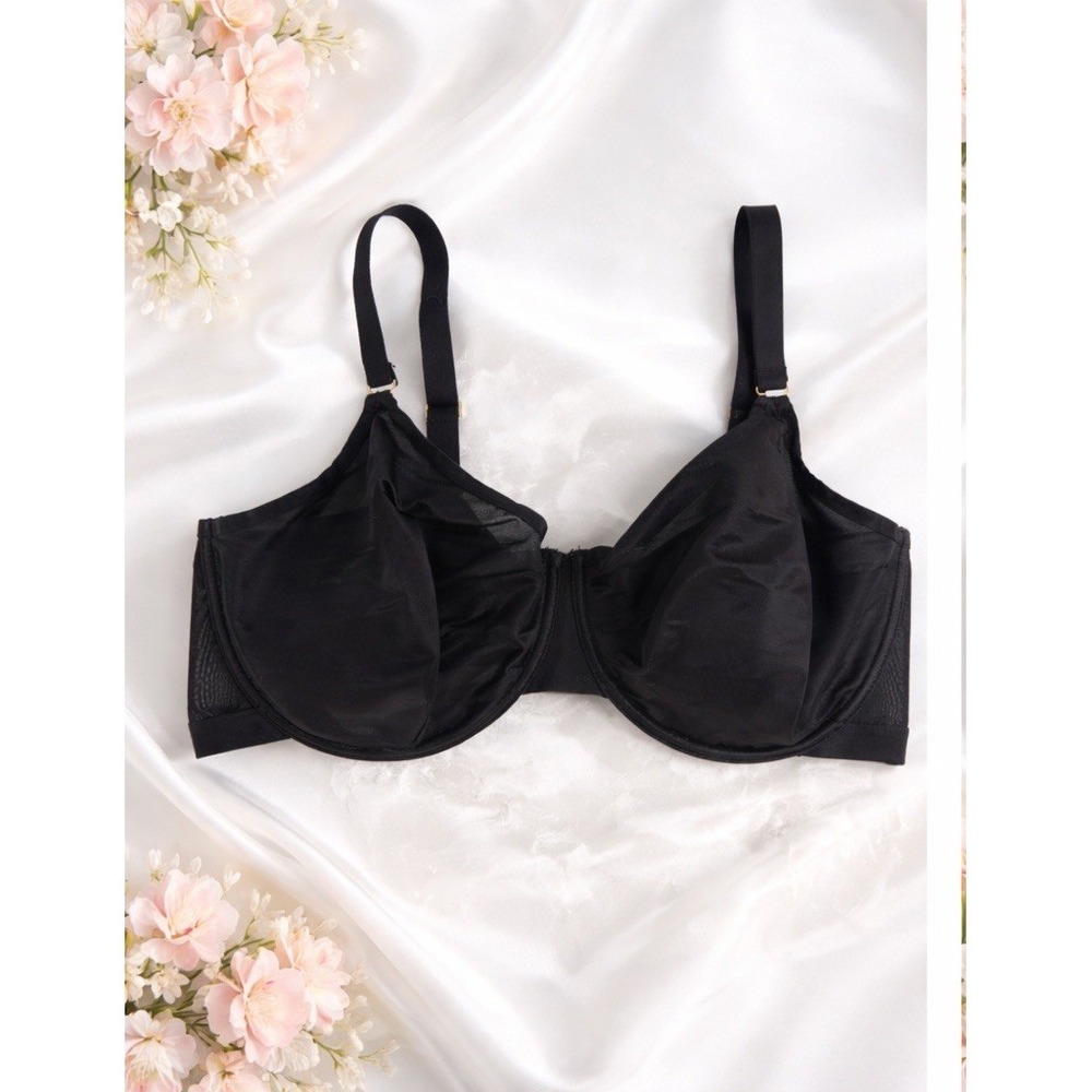 Soma Unbelievable Minimizer Black Bra Underwire Full Coverage Size 44DD 44 DD